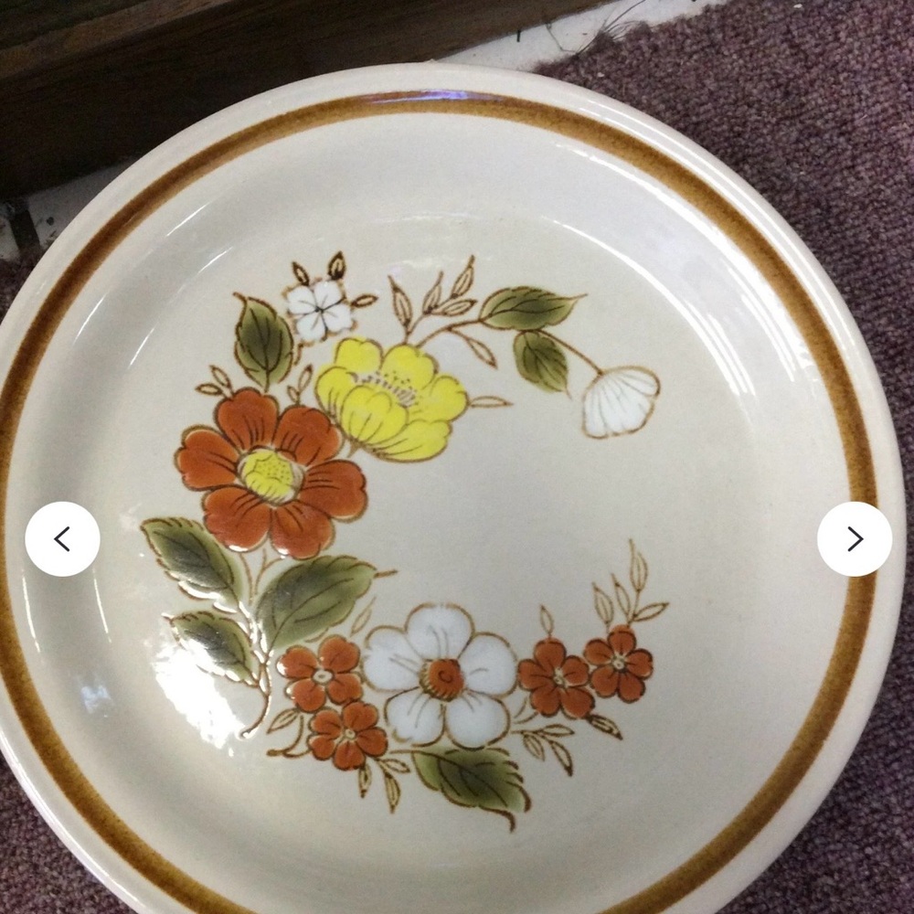 Floral Ceramic Dinner Plate